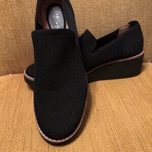 Eurosoft Fania Black Wedge Shoes Size 11